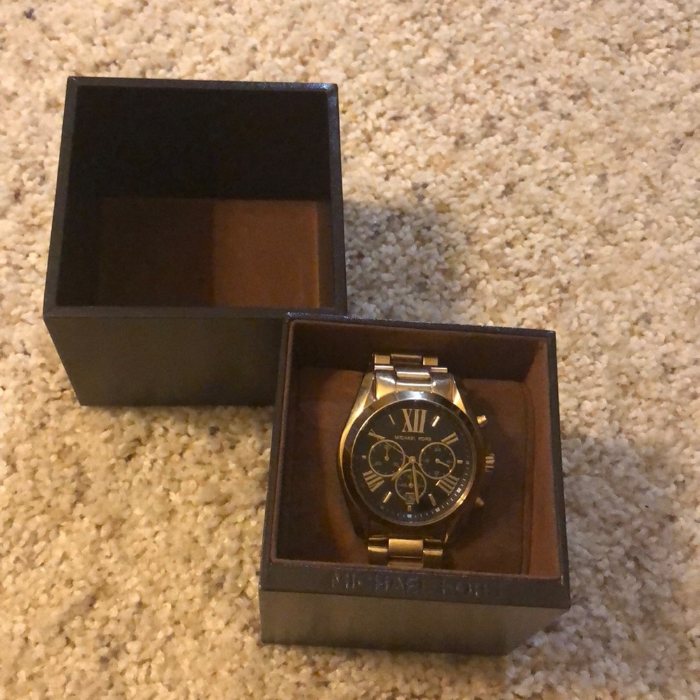 Gold Michael Kors men’s analog watch